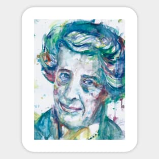 HANNAH ARENDT watercolor portrait .1 Sticker